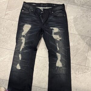 Affliction Distressed Black Jeans for Men